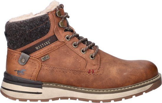 Mustang heren veterboot - Cognac - Maat 41