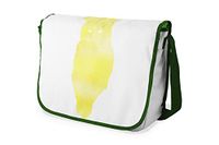 Bonamaison Digitaal bedrukte Messenger schooltas met kaki riem voor studenten, crossbody tas, koerierstas, schoudertas voor kinderen, meisjes, jongens, maat: 29x36 cm