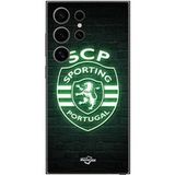 Maniacase Beschermhoes Samsung Galaxy S25 Ultra SCP SPORTING PORTUGAL LUMINEUX FOND NOIR