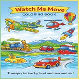 Watch Me Move! Transportation Coloring Book
