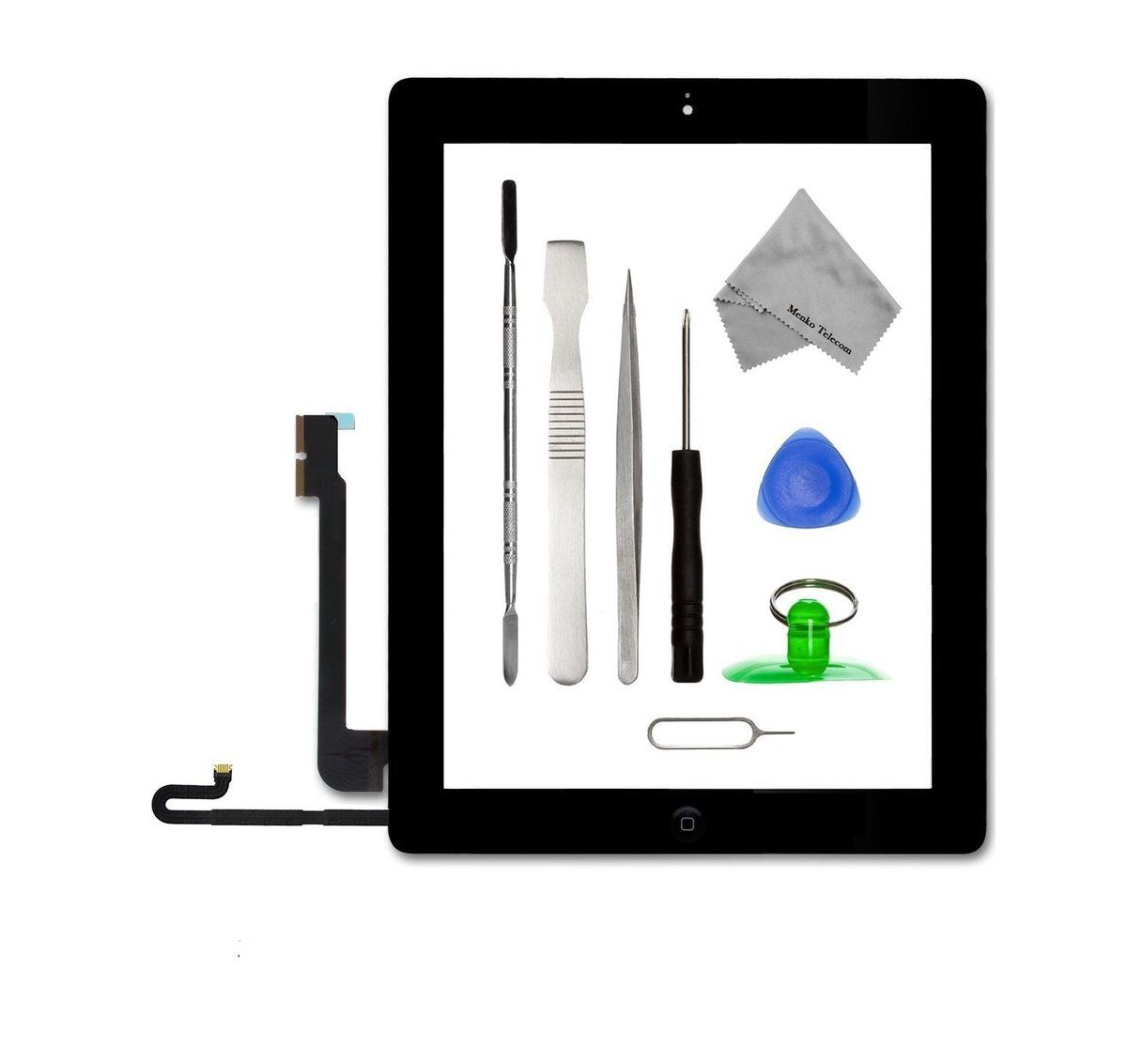 Écran Tactile Complet (digitizer + Verre) Pour IPad 3 (9,7 Pouces) - Compatible A1403, A1416, A1430, Kit Outils Inclus