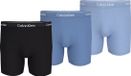 Calvin Klein Icon Coton Stretch Boxer briefs (3-pack) - hommes boxers extra longs - noir - bleu moyen - bleu clair