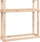 vidaXL Porte-bûches 110x35x108,5 cm pin massif