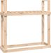 vidaXL Porte-bûches 110x35x108,5 cm pin massif