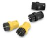 Kärcher Jeu de brosses pour nettoyeur vapeur - Noir/Jaune - 4 pièces