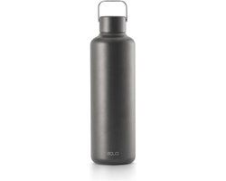 Equa Timeless Water Bottle - Stainless Steel - Black - 1L