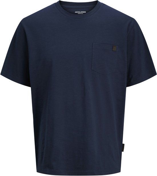 Jack & Jones T-shirt Jjedover Slub Tee Ss Noos 12288897 Navy Blazer Mannen Maat - XXL