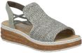 Rieker Santiago-sandalen met plateauzool en elastiek Kaki