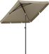 LifeGoods Parasol - 200x125cm - Taupe - Kantelbaar - Waterdicht - Met Hoes