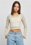 Urban Classics Cropped Lace Longsleeve top 3XL Groen