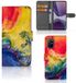 B2Ctelecom Hoesje OnePlus 8T Watercolor Dark