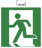 Exacompta Zelfklevend bord evacuatie links 20cm - Groen - 67002E