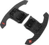 Levier de vitesse pour volant - Fabriqué en fibre de carbone sèche - Conception ergonomique - 2 pièces.