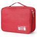 AiQInu Kabeltas, universeel, reiskabelorganizer, tas, kubussen, kabeletui, waterdichte verstelbare kabelorganizer voor mobiele telefoon, oplaadkabel, powerbank, USB-sticks, SD-kaarten