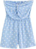 Next - Dames Bandeaujumpsuit met gedraaide voorkant Blauw