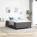 Maison Exclusive - Boxspringbed, gris clair, 140 x 200 cm, revêtement en cordura