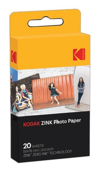 Kodak ZINK Photo Paper - 20 Pack - Compatible with Kodak Printomatic & Smile Classic