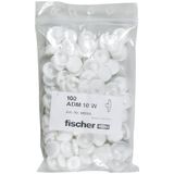 Fischer Afdekkap ADMW wit - 100 stuks