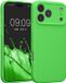 kwmobile hoesje geschikt voor Apple iPhone 18 Pro Max / iPhone 17 Pro Max - TPU backcover met siliconen coating - Smartphone case in limoengroen