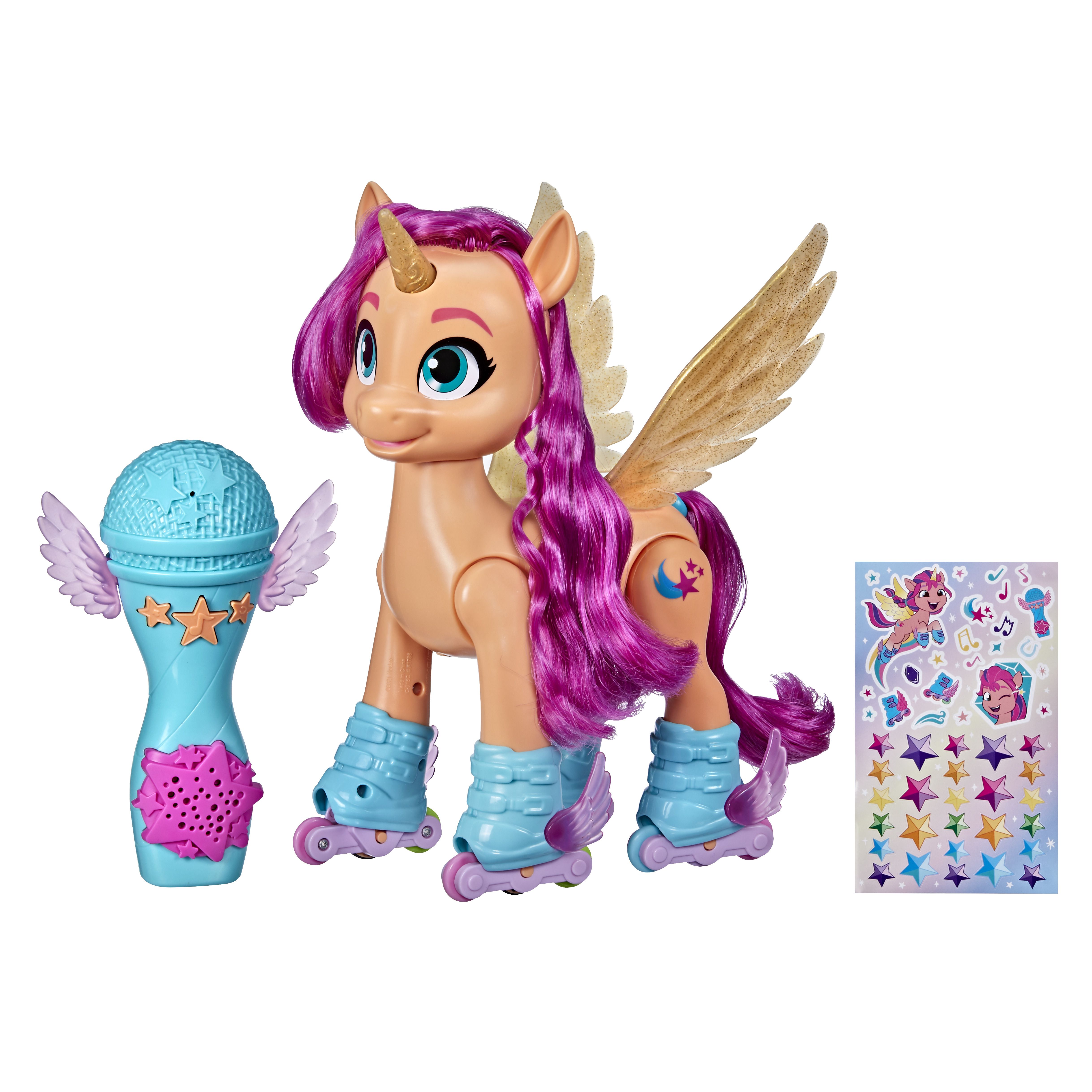 My Little Pony Film Zingende en Skatende Sunny - Interactief speelgoed - Meerkleurig