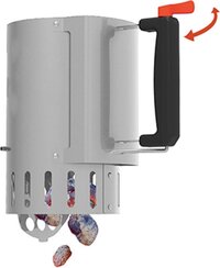 Barbecook Brikettenstarter - BBQ Starter - RVS - Ø 16,5 x 27,5 cm