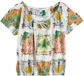 Next Shirt curry / groen / oranje / wit