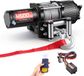 VEVOR Elektrische Lier 2041 Kg, 12V DC-motorlier met φ5,8mm x 12m Stalen Kabel, Draadloze en Bedrade Afstandsbediening, IP55, Elektrische Lier voor Het Slepen van ATV's, UTV's en Terreinwagens