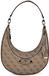 GUESS schoudertas Lindsey Hobo Latte Logo Lichtbruin