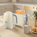 Bouilloire et grille-pain, 2200 W, 7 niveaux de brunissage, fonctions variées, couleur crème