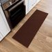 Ottomanson Gangloper Ottohome-collectie effen rubberen achterkant 67 cm x 183 cm bruin