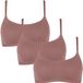 Sloggi GO Daily Cotton Top Mouwloos Rond Hals Effen Katoen Elastaan Cacao L 3 Stuks