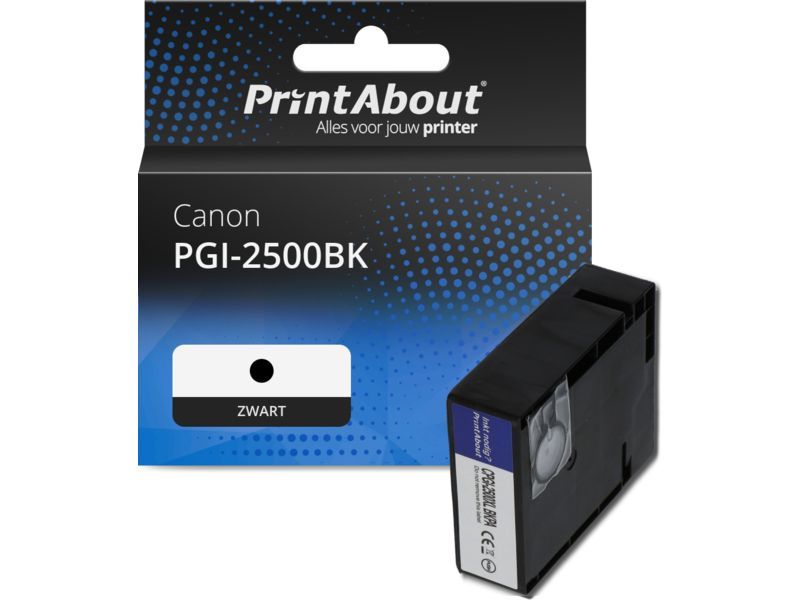PrintAbout Inktcartridge PGI-2500BK Zwart