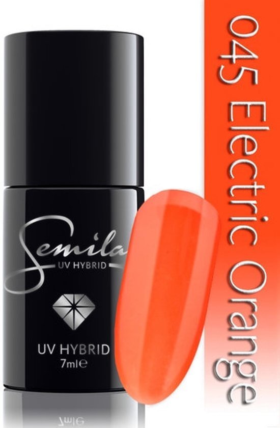 SEMILAC 045 UV Hybrid Electric Orange 7 ml