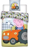 Max-Fashion Kft. Housse de couette Peppa Pig pour bébé 100 X 135 cm + 1 taie d'oreiller 40 X 60 cm