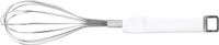 Merkloos RVS garde/klopper met wit handvat 35 cm
