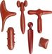 7 pièces trigger point, appareil de massage, bois, bâton de massage des pieds, stylo d'acupression, bâton de fascia, bâton de massage, triggerdinger
