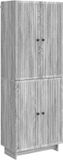 vidaXL - Kastenset - 2 stuks - Grijs Sonoma Bewerkt hout