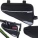 VERK L-BRNO Sacoche de vélo imperméable Triangle Noir Plastique 30x5x21 cm