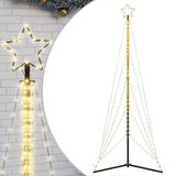 vidaXL LED-kerstboom 525 LEDs warm wit 302 cm