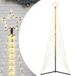 vidaXL LED-kerstboom 525 LEDs warm wit 302 cm