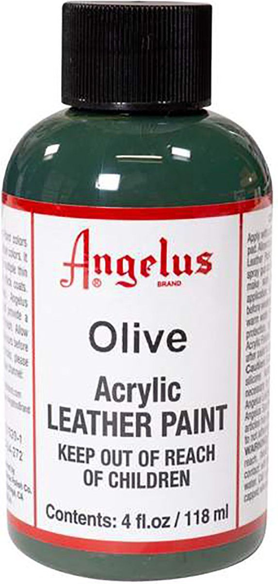 Angelus Leather Acrylic Paint - Olive - 118ml