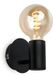 B.K.Licht BRILONER Wandlamp KOSOL 10 cm zwart E27 IP44