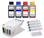 Inkpro Brother Navulbare cartridges, compatibel met LC-1280, plus 400 ml navulinkt
