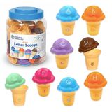 Learning Resources Mini Letter IJsjes, alfabet speelgoed voor 3-jarigen, leer letters, ABC spelling spelletjes, kleuren sorteren, letters leren