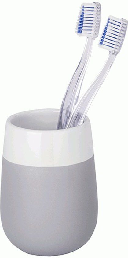 WENKO Malta Beker Keramiek Grijs Wit