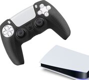 Gadgetpoint PS5 Controller Grip - Black - Performance Gaming Case - Soft Grip Cover