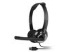 Hamlet HHEADMUS Headset Bedraad Hoofdband Kantoor/callcenter Zwart