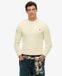 Superdry - Katoenen Kabelgebreide Crew Trui - Heren - Sweaters