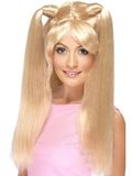 Baby Smiffys Baby Power Wig Blonde With Pony Tails