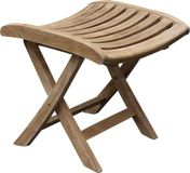 AVH-Collectie AVH Outdoor Tuinmeubelen Beverly voetenbank teak inklapbaar bruin/terre hout 49x48x45 cm